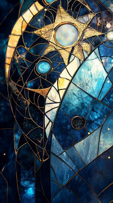 Stained Glass Artificial Intelligence Illustration