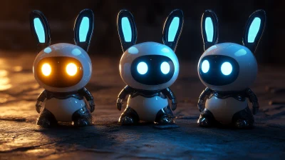 Glowing Robbot Rabbits