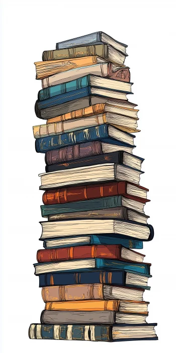 Tall Stack of Books