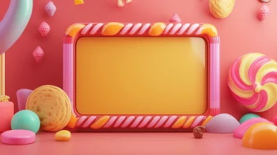 Candy Slot Game Frame Design