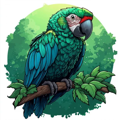 Green Wings Macaw