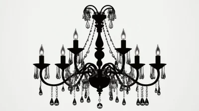 Luxurious Chandelier Silhouette