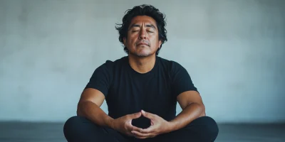 Meditating Mexican Man