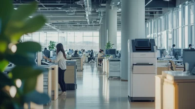 Office Printer in Use