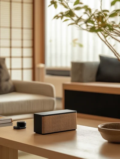 Bluetooth Stereo in Japanese Style Living Room