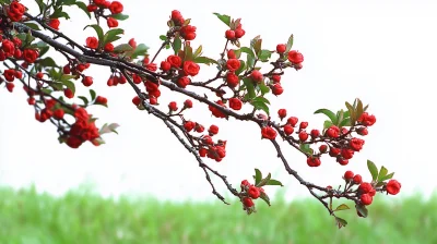 Red Buds on Branch