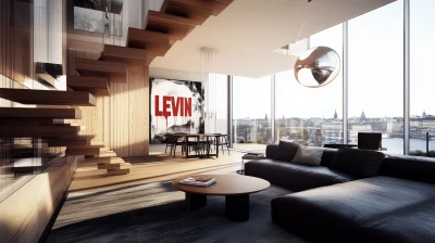 Modern Stockholm Apartment Living Room