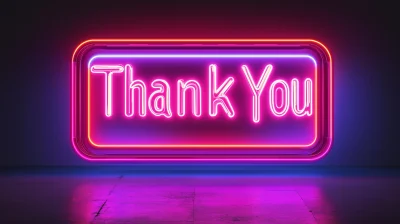 Neon Sign Thank You