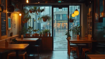 Cozy Coffee Shop in London