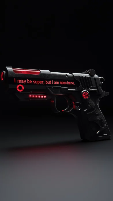 Dark and Mysterious 3D Pistol and Tacos