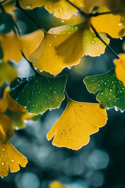 Autumn Ginkgo Leaves