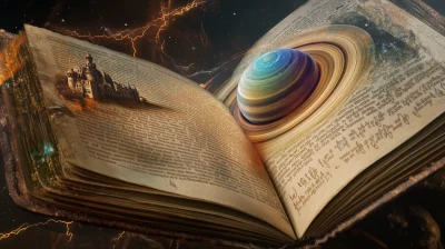 Rainbow Saturn Book