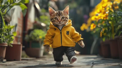 Fashionable Kitten in Commercial Street