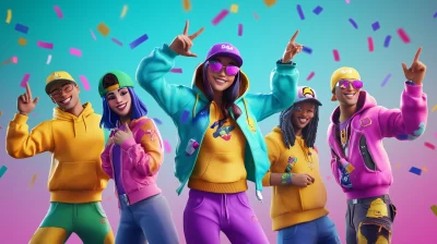 Fortnite Characters Celebration