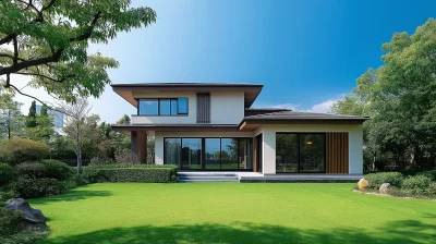 Modern Minimalist House with Large Windows