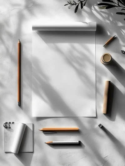 Minimalist Illustrator’s Desk