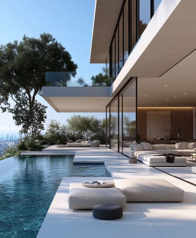 Modern Luxury Villa Rendering