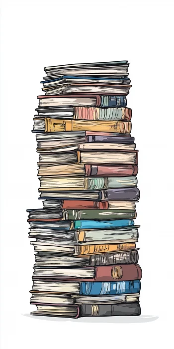 Tall Stack of Books