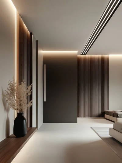 Modern Minimalist Bedroom Corridor Design