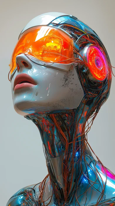 Colorful Cyborg Upperbody