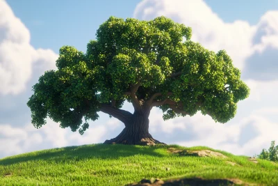 Tree in Pixar Style