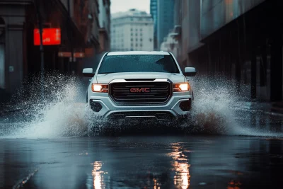 White GMC SUV in Buenos Aires