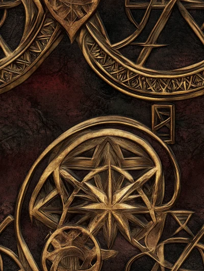 Wiccan Design Background Texture