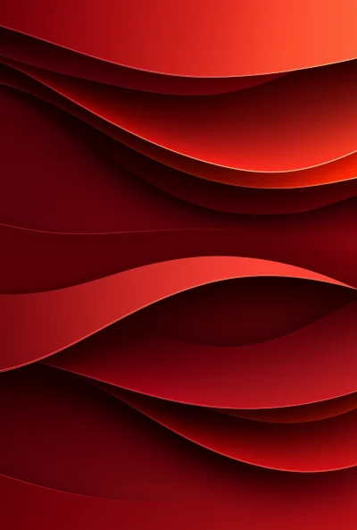 Red Gradient Background with Curved Paper Strips