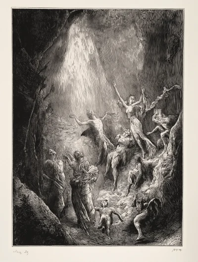 Etching from Dante’s Inferno by Gustave Doré