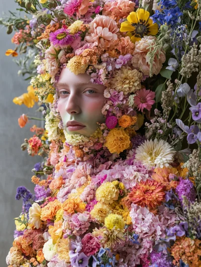 Fashionable Flower Power Suit