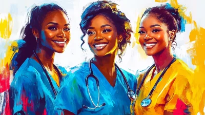 Smiling Black Female Nurses