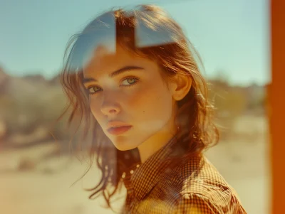 Lilly Collins in Joshua Tree