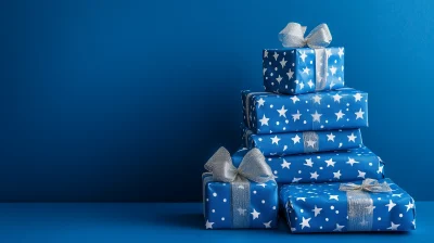 Blue Christmas Presents