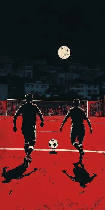 Football match poster in Valparaiso, Chile