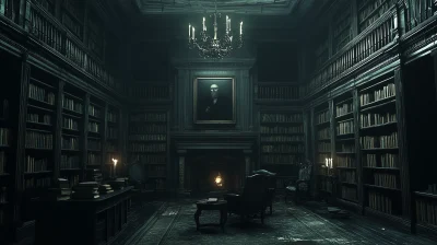 Dark Haunted Library