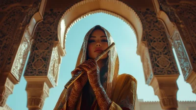 Beautiful Moroccan Woman Portrait