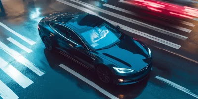 Black Tesla Model