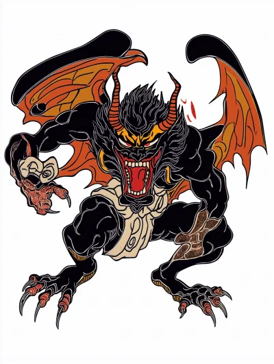 80s Japanese Demon Cartoon