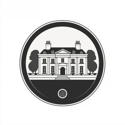 Modern Heritage Manor House Logo Mark