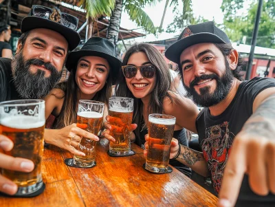 Colombian Rock Fans at Happy Hour