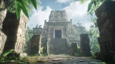 Maya Astec Temple