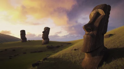 Mysterious Moai Statues of Easter Island