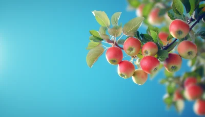 Apple Tree Branch with Apples