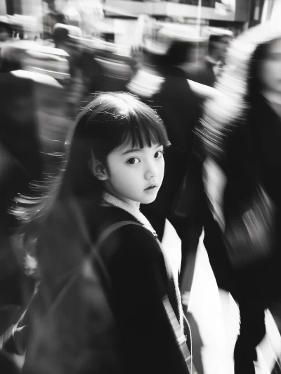 Japanese Girl in Urban Setting