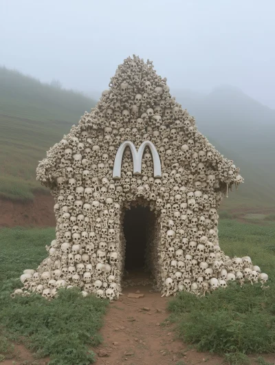 Surreal Bone House in Northern Chinese Village