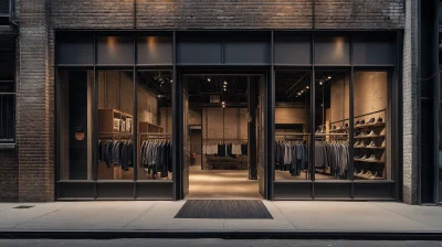 New York Industrial Fashion Retail Front