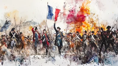 French Revolution Watercolor