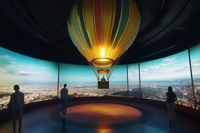 Circle Video Room with Hot Air Balloon