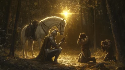 Knight’s Prayer in the Forest