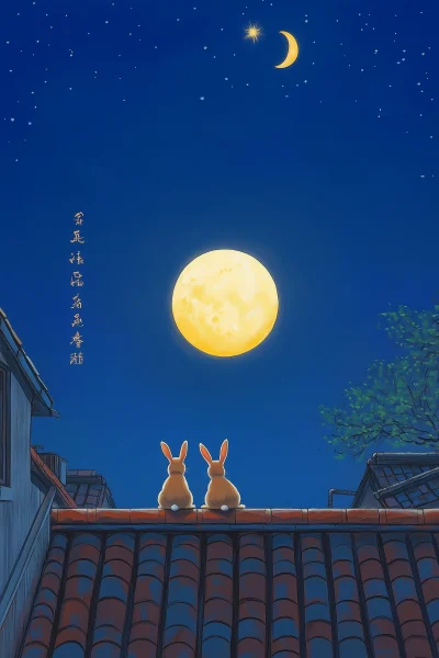 Rabbits on a Roof